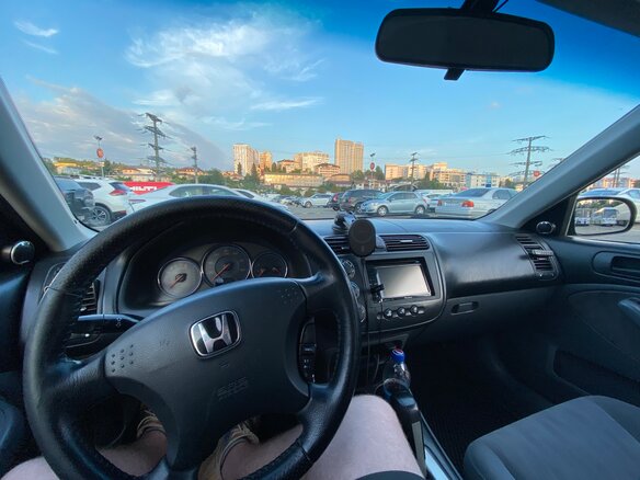 2003 Honda Civic VII, чёрный, 500000 рублей - вид 5