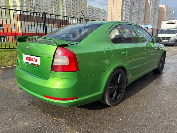 2012 Skoda Octavia RS II Рестайлинг, зелёный - вид 4