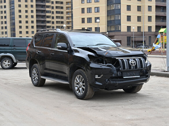 2020 Toyota Land Cruiser Prado 150 Series Рестайлинг 2, чёрный - вид 2