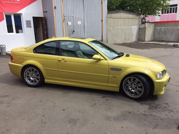 2002 BMW M3 III (E46), жёлтый - вид 5