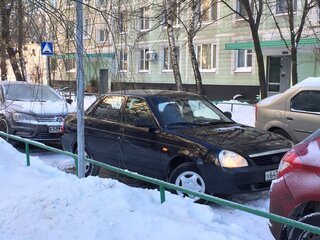 2007 Lada (ВАЗ) Priora I, чёрный, 450000 рублей, вид 3