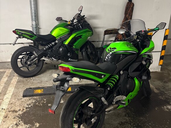 2012 Kawasaki ER-4F (Ninja 400R), зелёный, 400000 рублей - вид 15