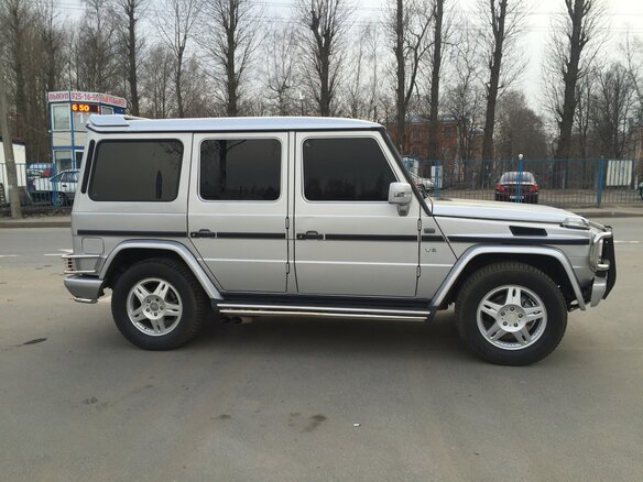 2000 Mercedes-Benz G-Класс 500 Euro 2 II (W463), серебристый - вид 4