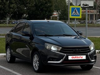 2016 Lada (ВАЗ) Vesta I, чёрный, 460000 рублей, вид 3