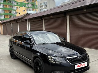 2013 Skoda Superb DSG II Рестайлинг, чёрный, 1450000 рублей, вид 3