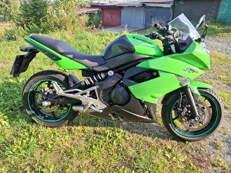 2011 Kawasaki ER-4F (Ninja 400R), зелёный, 350000 рублей, вид 3