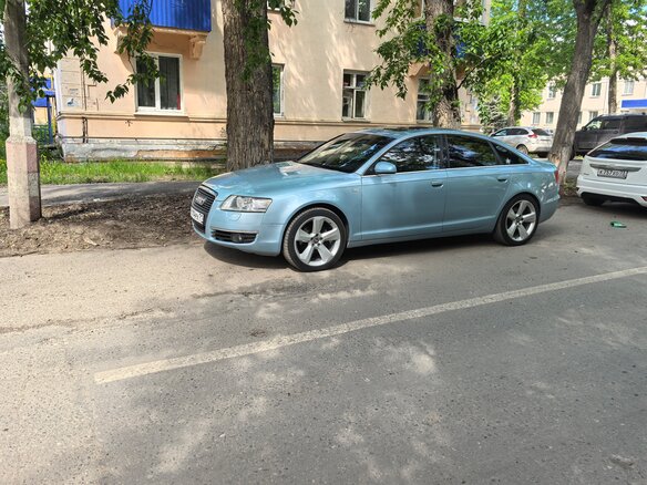 2008 Audi A6 III (C6), синий, 1200000 рублей - вид 2