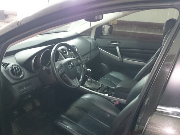 2012 Mazda CX-7 I Рестайлинг, чёрный - вид 2