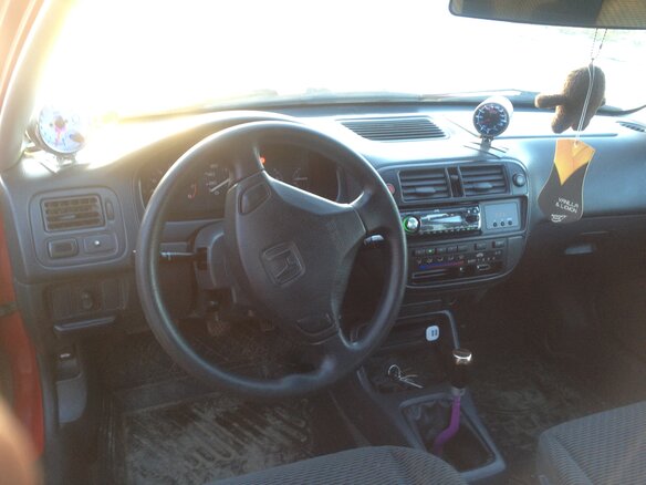 1996 Honda Civic, красный - вид 5