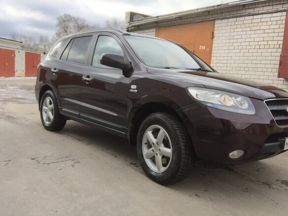 2007 Hyundai Santa Fe II, пурпурный