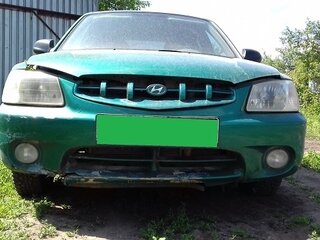 2000 Hyundai Accent II, зелёный, 300000 рублей, вид 1