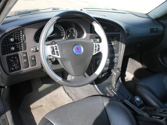 2007 Saab 9-5 I Рестайлинг 2, чёрный - вид 3