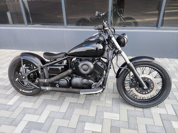 1996 Yamaha XVS400 Drag Star, чёрный, 585000 рублей - вид 3