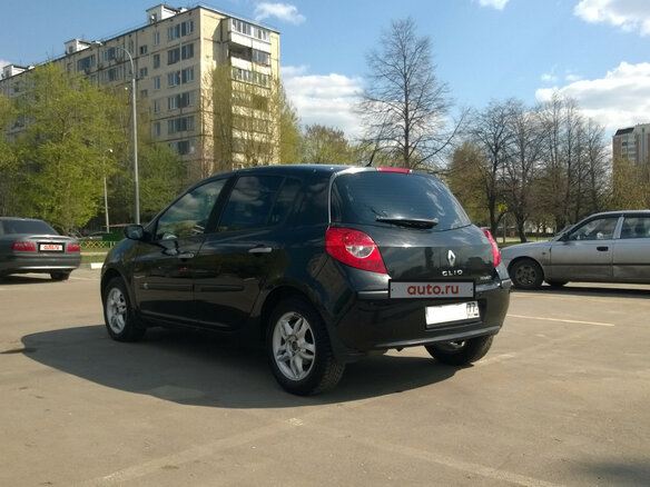 2007 Renault Clio III, чёрный - вид 1