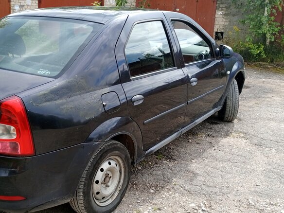 2012 Renault Logan I Рестайлинг, чёрный, 195000 рублей - вид 6