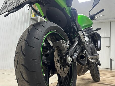 2015 Kawasaki ER-6N, зелёный, 550000 рублей, вид 4