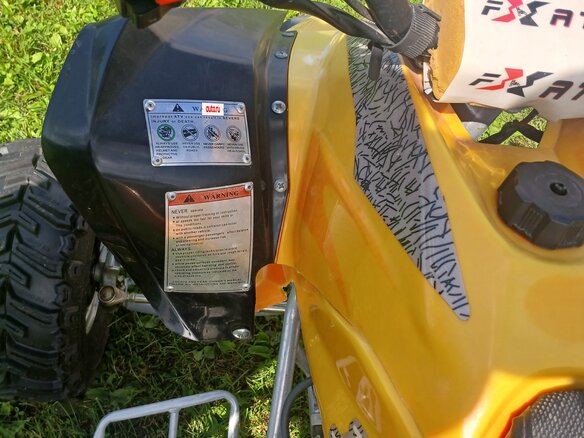 2015 Stels ATV-110, жёлтый, 59000 рублей - вид 3