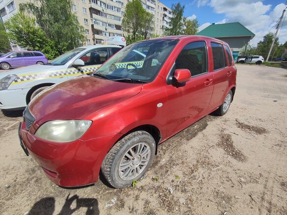 2003 Mazda Demio II (DY), красный, 400000 рублей - вид 4