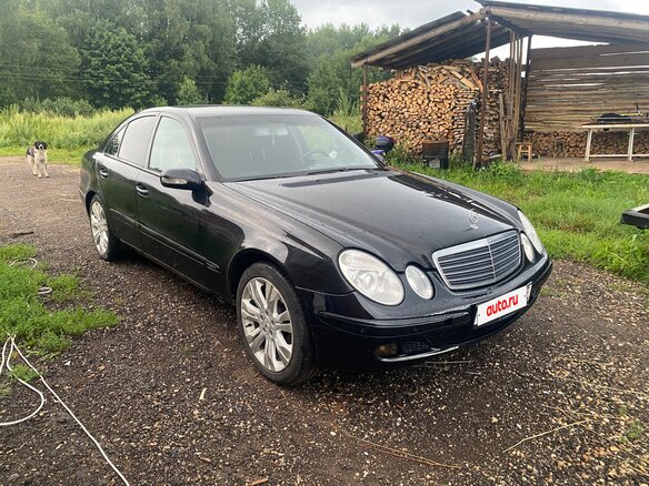 2004 Mercedes-Benz E-Класс 220 III (W211, S211), чёрный, 650000 рублей