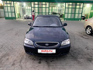 2008 Hyundai Accent ТагАЗ II, чёрный, 780000 рублей, вид 2