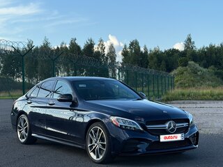 2019 Mercedes-Benz C-Класс AMG 43 AMG IV (W205) Рестайлинг, синий, 3350000 рублей, вид 1