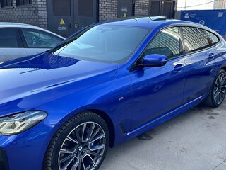 2020 BMW 6 серии Gran Turismo 630d xDrive IV (G32) Рестайлинг, синий, 5800000 рублей, вид 4