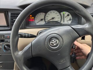 2002 Toyota Corolla Runx IX (E120, E130), бежевый, 560000 рублей, вид 4
