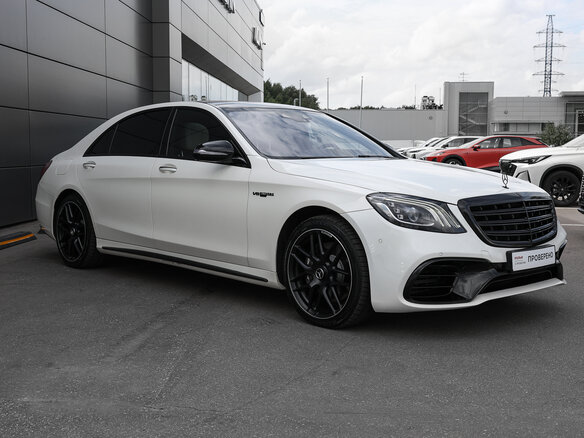 2019 Mercedes-Benz S-Класс 450 Long VI (W222, C217) Рестайлинг, белый, 6898000 рублей - вид 2
