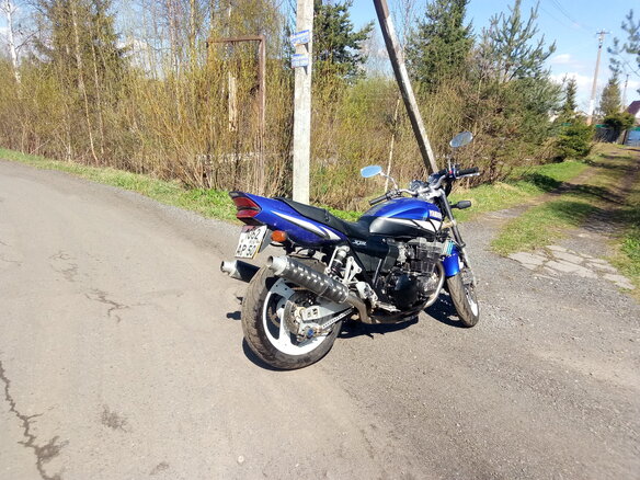 2003 Yamaha XJR400, синий - вид 4