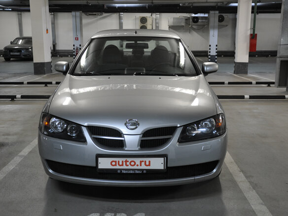 2002 Nissan Almera II (N16) Рестайлинг, серебристый - вид 1