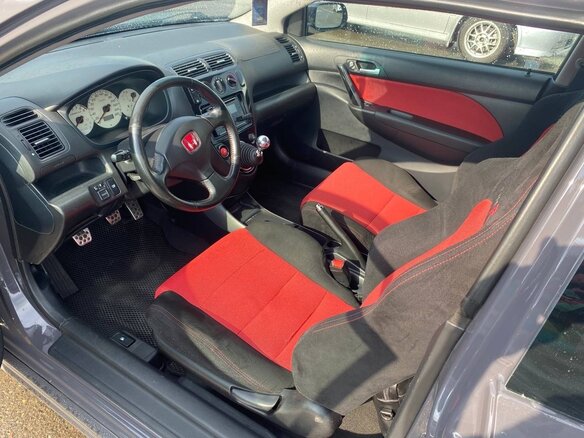 2004 Honda Civic Type R VII Рестайлинг, серый, 1057000 рублей - вид 9