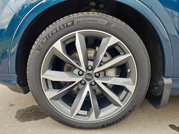 2021 Audi Q7 45 TDI II (4M) Рестайлинг, синий, 5900000 рублей - вид 20