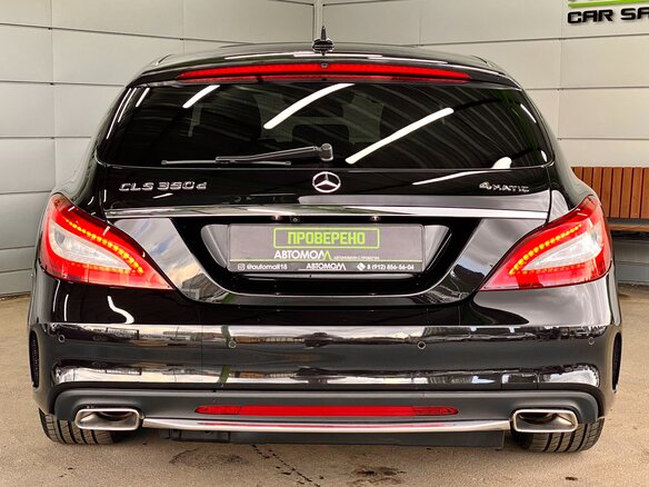 2017 Mercedes-Benz CLS 350 BlueTEC II (C218) Рестайлинг, чёрный - вид 4
