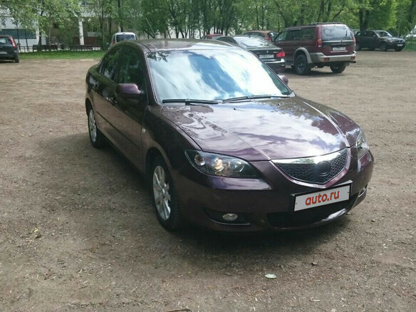 2006 Mazda 3 I (BK) Рестайлинг, фиолетовый, 630000 рублей