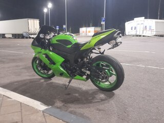 2007 Kawasaki ZX-6 Ninja, зелёный, 480000 рублей, вид 4