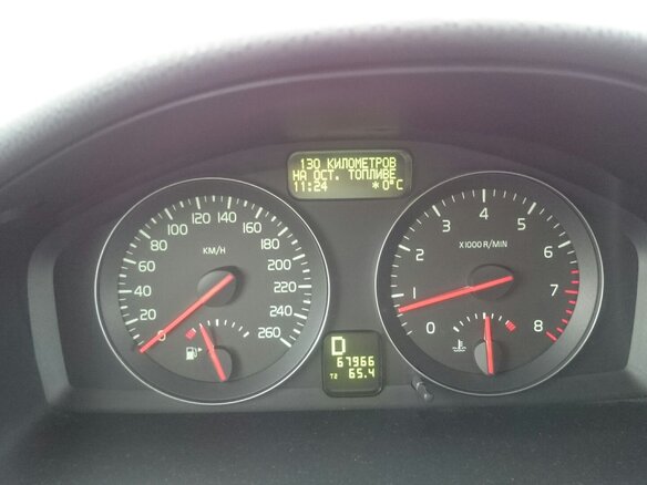 2007 Volvo S40 II Рестайлинг, красный