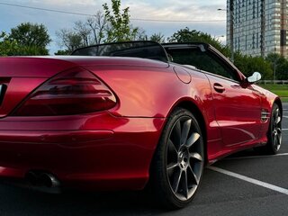2003 Mercedes-Benz SL-Класс 350 V (R230), красный, 1600000 рублей, вид 3
