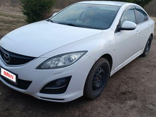2011 Mazda 6 II (GH) Рестайлинг, белый, 650000 рублей, вид 1