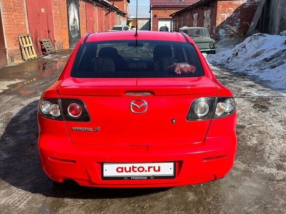 2008 Mazda 3 I (BK) Рестайлинг, красный, 700000 рублей - вид 5