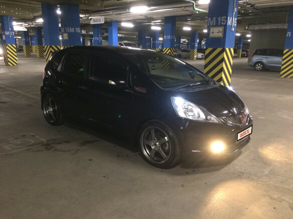 2008 Honda Fit II, чёрный - вид 3