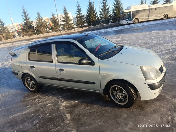 2004 Renault Symbol I Рестайлинг, серый, 185000 рублей - вид 2