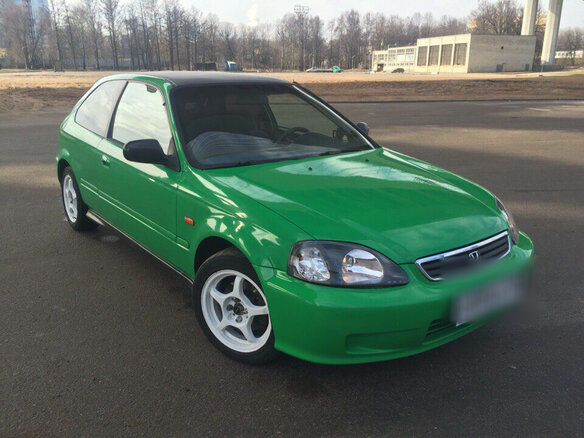 1998 Honda Civic VI, зелёный - вид 4
