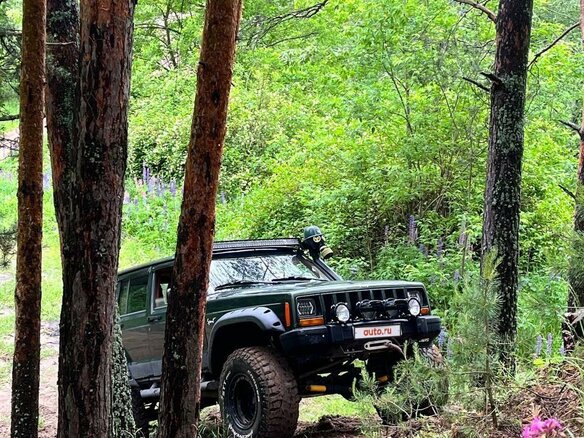 1997 Jeep Cherokee II (XJ) Рестайлинг, зелёный - вид 11