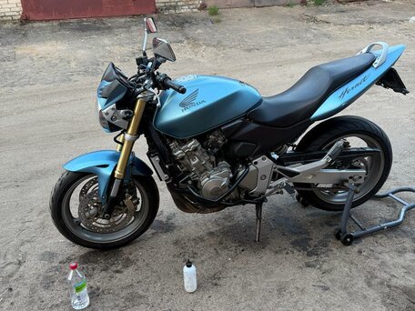2005 Honda CB 600F Hornet, голубой, 430000 рублей, вид 4