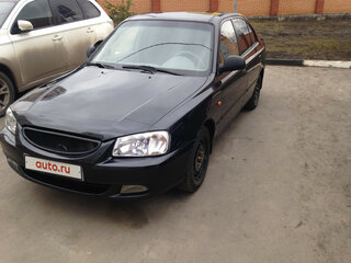 2011 Hyundai Accent ТагАЗ II, чёрный, 370000 рублей, вид 2