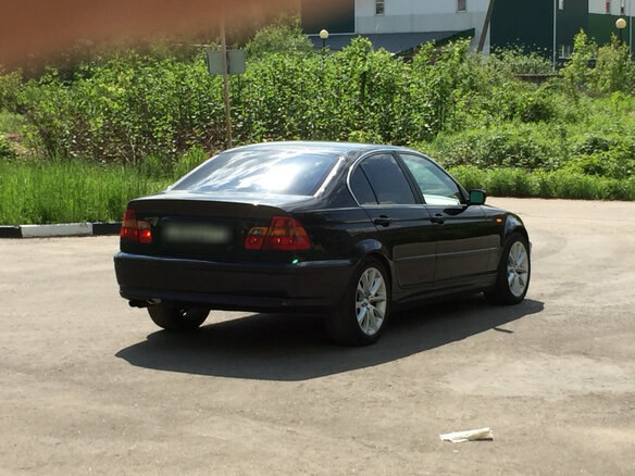 2004 BMW 3 серии 325i IV (E46) Рестайлинг, чёрный - вид 1