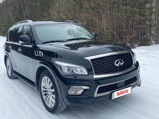 2017 Infiniti QX80 I Рестайлинг, чёрный, 3849000 рублей, вид 3