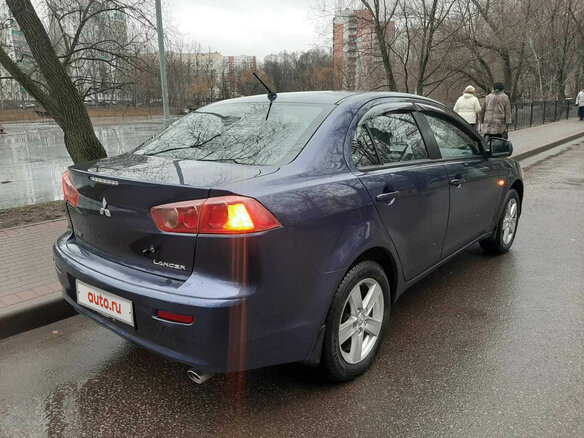 2008 Mitsubishi Lancer X, синий - вид 21