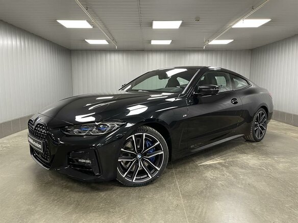 2022 BMW 4 серии 420i xDrive G22, G23, G26, чёрный