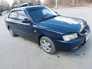 2008 Hyundai Accent ТагАЗ II, синий, 210000 рублей, вид 2